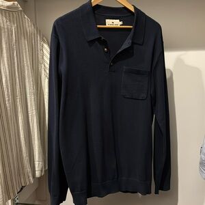 The Normal Brand long sleeve cotton collared shirt